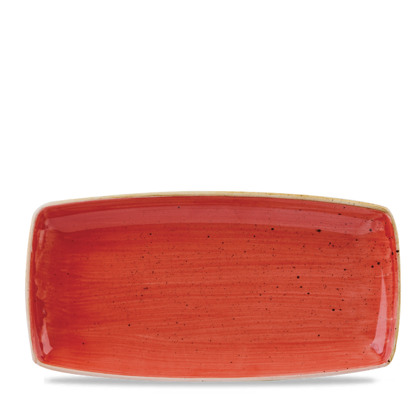 Stonecast Berry Red  Oblong Plate 13 1/2" Box 6