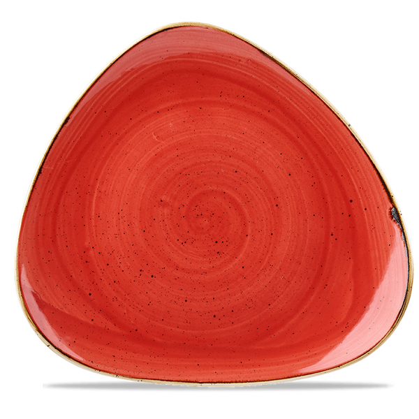 Stonecast Berry Red Lotus Plate 12" Box 6