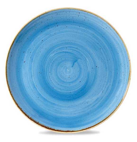 Stonecast Cornflower Blue Round Evolve Plate 12" Box 6