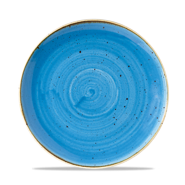 Stonecast Cornflower Blue  Coupe Plate 8.67" Box 12