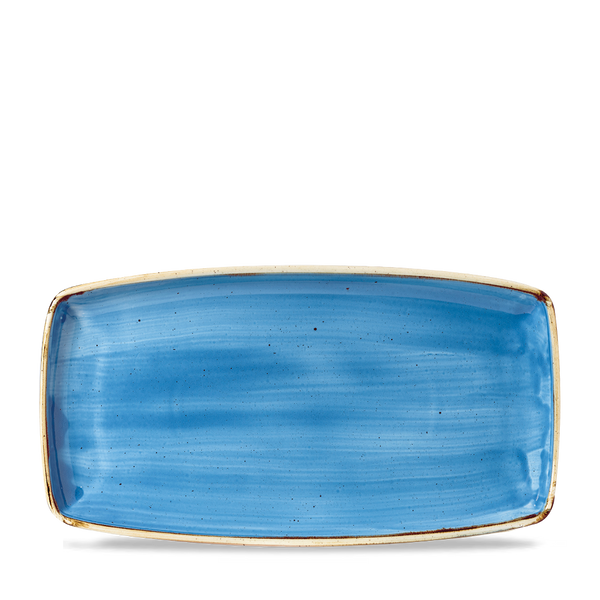 Stonecast Cornflower Blue  Oblong Plate 13 1/2" Box 6