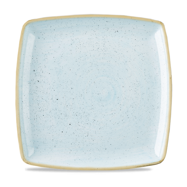 Stonecast Duck Egg  Deep Square Plate 10.25" Box 6