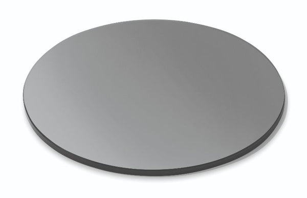 14" Round Black Tempered Glass Surface, 1 EA