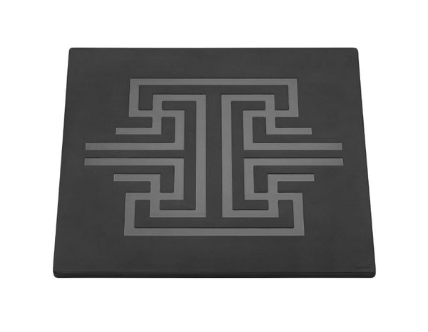 Square Black Patterend Melamine Surface, 1 EA