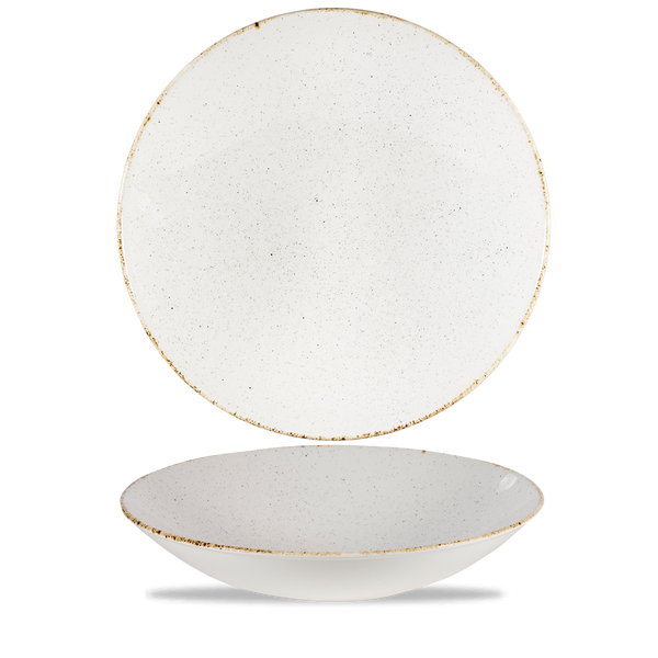 Stonecast Hints Barley White Coupe Buffet Bowl 15.25" Box 4