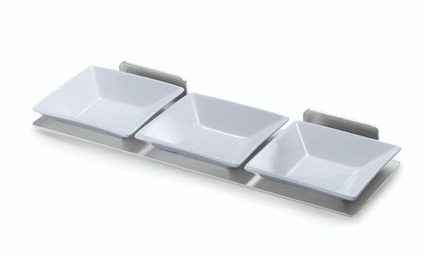 Stainless Steel Spice Shelf with 3 Porcelain Bowls for Multi-Chef™, 1 EA