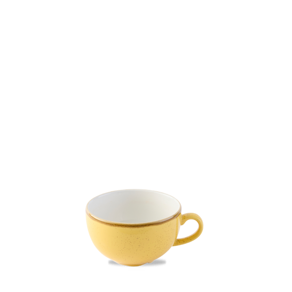 Stonecast Mustard Seed Cappuccino Cup 22.7cl 8oz H: 5.5cm Dia: 9.5cm