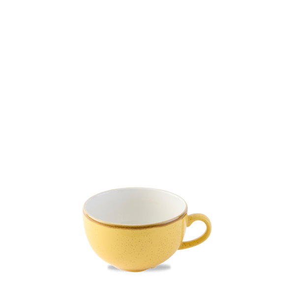 Stonecast Mustard Seed Cappuccino Cup 34cl 12oz H: 6.5cm Dia: 11cm