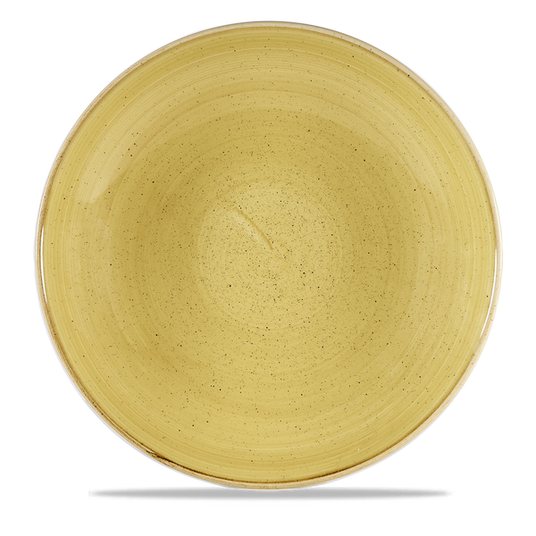 Stonecast Mustard Coupe Large Bowl 12" Box 6