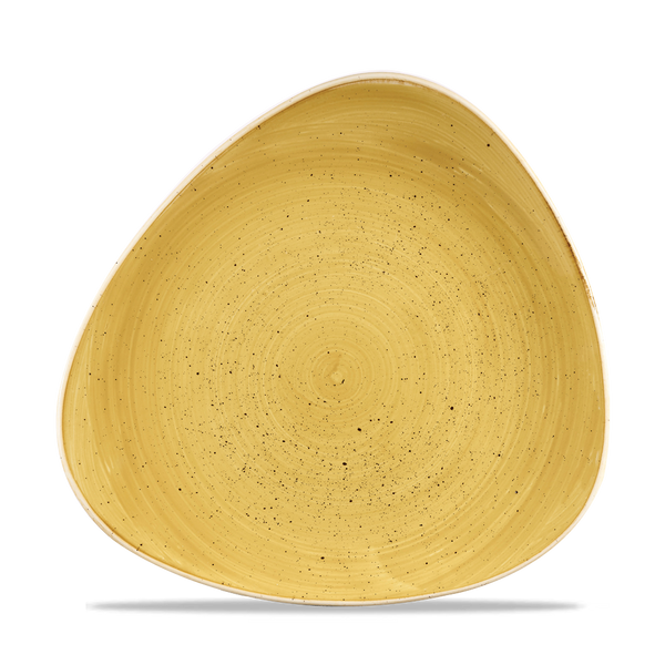 Stonecast Mustard Lotus Plate 10 1/2" Box 12