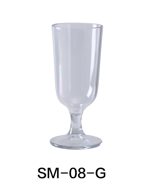 Yanco Stemware Plastic 8 OZ GOBLET 3" X 5 1/2"