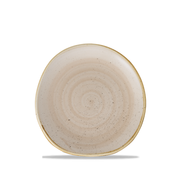 Stonecast Nutmeg Cream Round Trace Plate 7 1/4" Box 12