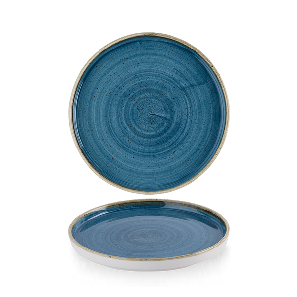 STONECAST JAVA BLUE  WALLED PLATE 8.25" BOX 6