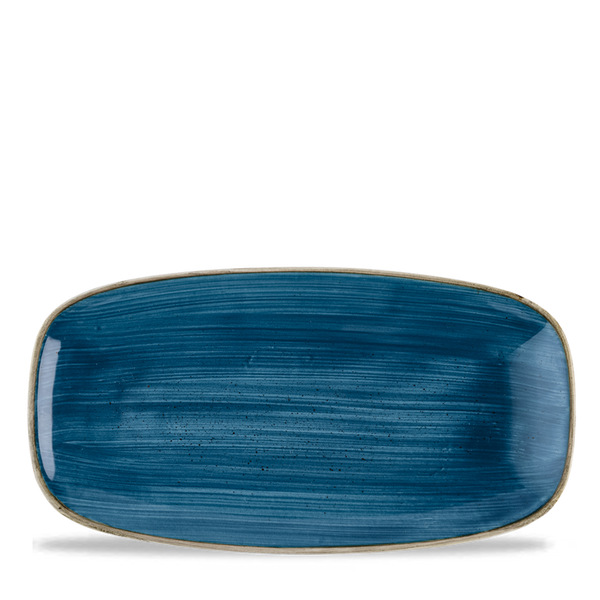 STONECAST JAVA BLUE  CHEFS OBLONG PLATE 11 3/4X6" BOX 12