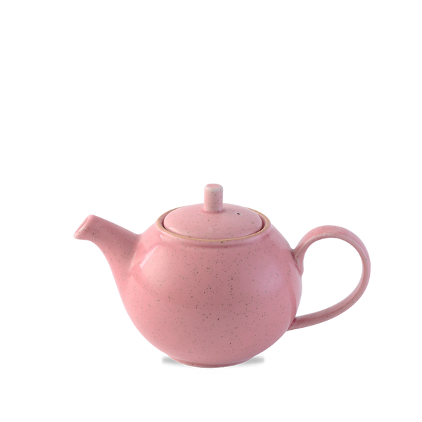 Stonecast Petal Pink Teapot 42.6cl 15oz H: 10.5cm