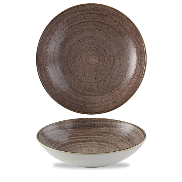 Stonecast Raw Brown Evolve Coupe Bowl 9.75" Box 12