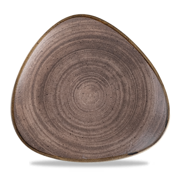 Stonecast Raw Brown Lotus Plate 10" Box 12