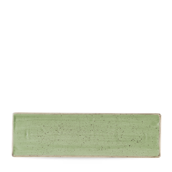 STONECAST SAGE GREEN OBLONG PLATE 30X9CM BOX 6