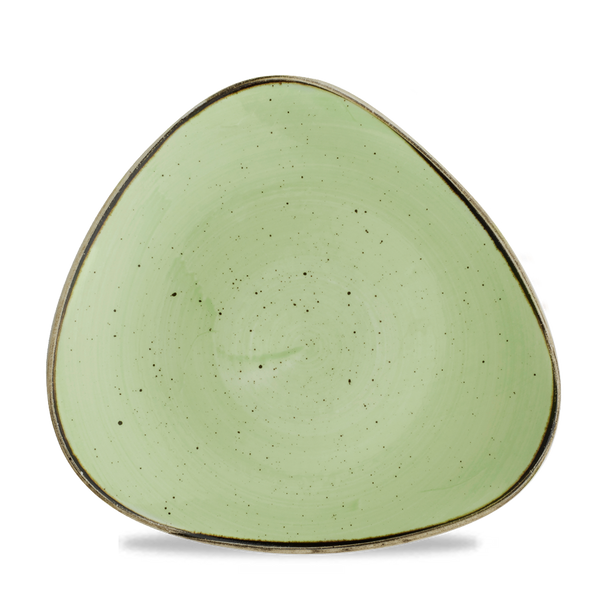 Stonecast Sage Green Triangle Plate 26.5cm 10 1/2"