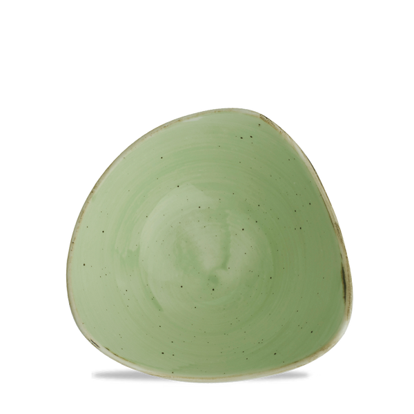 Stonecast Sage Green Triangle Bowl 15.3cm 6" 26cl 9oz