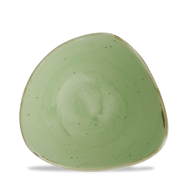 Stonecast Sage Green Triangle Bowl 18.5cm 7 1/4" 37cl 13oz