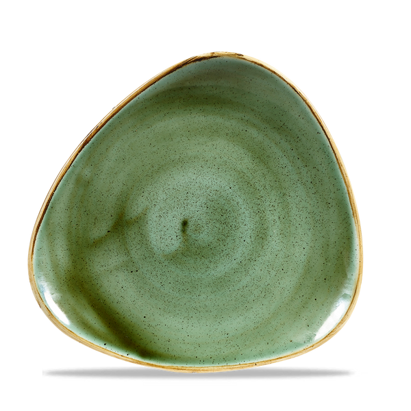 Stonecast Samphire Green Lotus Plate 9" Box 12