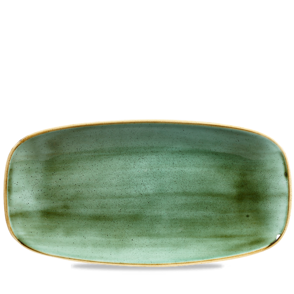 Stonecast Samphire Green  Chefs Oblong Plate 11 3/4X6" Box 12