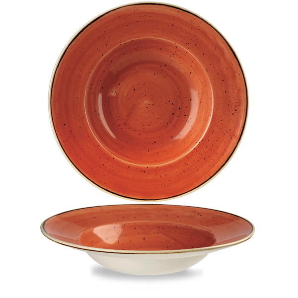 Stonecast Orange Profile Wide Rim Bowl Large 10.90" Box 12