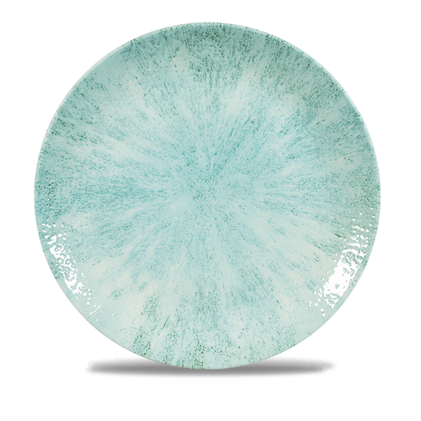 Stone Aquamarine Evolve Coupe Plate 10.25" Box 12