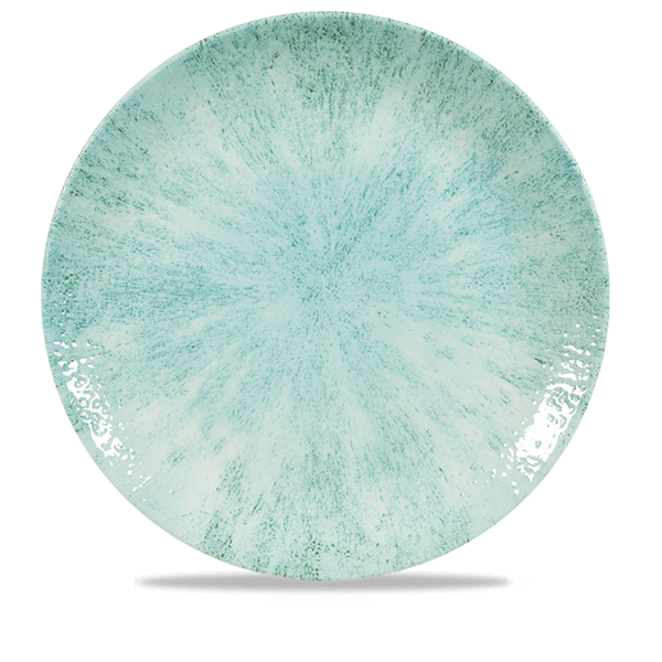 Stone Aquamarine Evolve Coupe Plate 11.25" Box 12