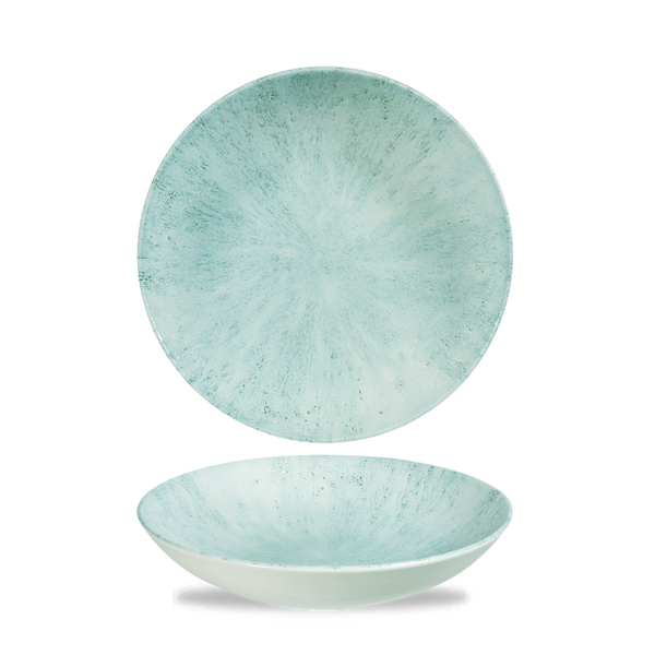 Stone Aquamarine Evolve Coupe Bowl 7.25" Box 12