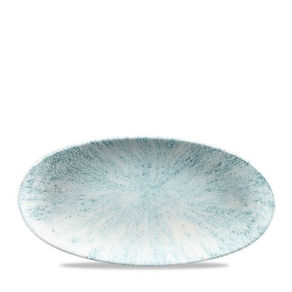 Stone Aquamarine Oval Chefs Plate 11 4/5X5 3/4" Box 12