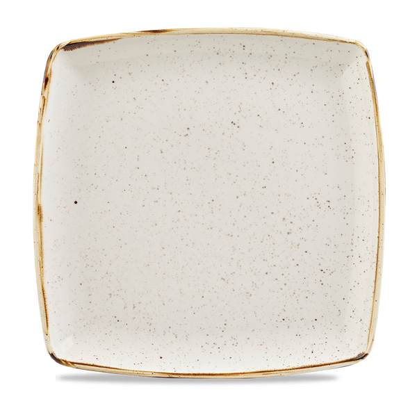 Stonecast Barley White  Deep Square Plate 10.25" Box 6