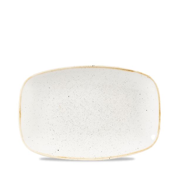 Stonecast Barley White  Chefs Oblong Plate 9.35"X6.2" Box 12