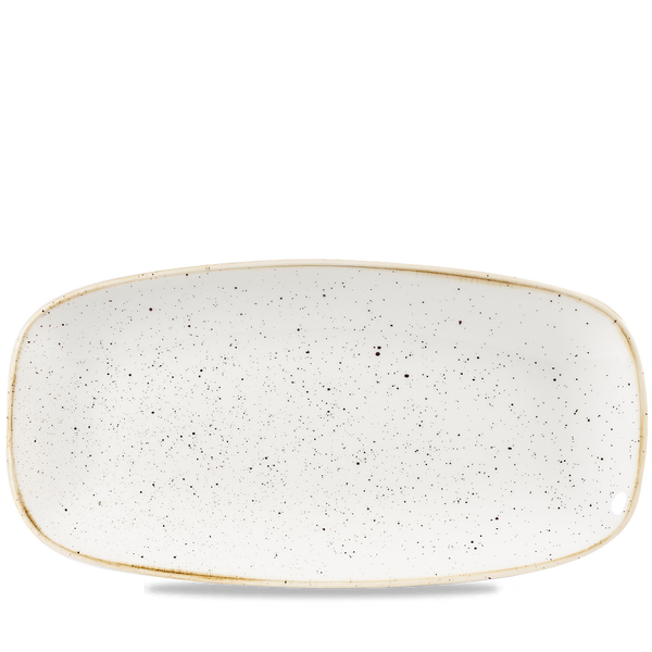 Stonecast Barley White  Chefs Oblong Plate 11 3/4X6" Box 12