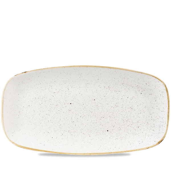 Stonecast Barley White  Chefs Oblong Plate 13 7/8X7 3/8" Box 6