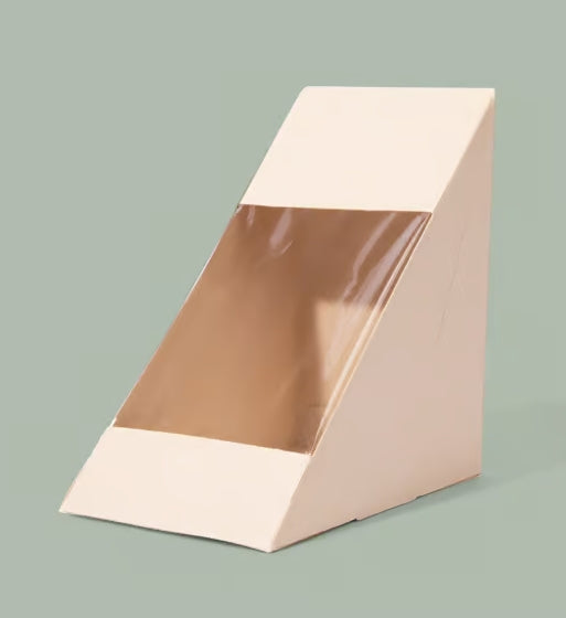 Better Wedge, Compostable Bamboo kraft w/ Clear PLA Window