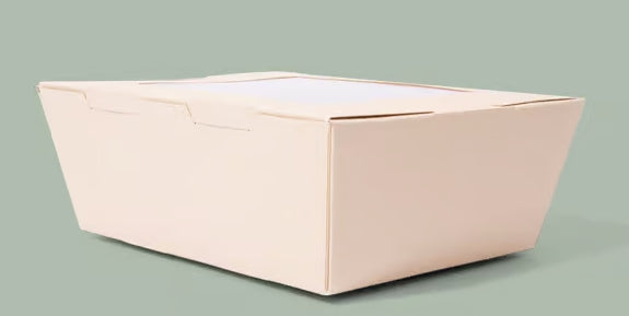 Medium Better Box #8, Compostable Bamboo kraft w/ Clear PLA Window