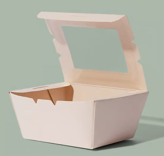 Small Better Box #1, Compostable Bamboo kraft w/ Clear PLA Window