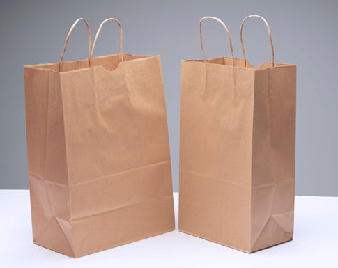 Twisted Paper Handle Bags – Kraft Color