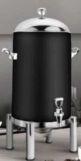 EcoBurner Coffee Urn 5 Gallon Black (Steel Lid)