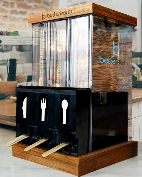 Touch-Free Pressed Fiber Cutlery Dispenser