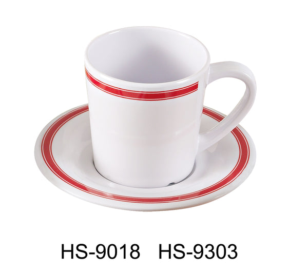 Yanco Houston Melamine 3" X 3"H MUG/CUP - 7 OZ