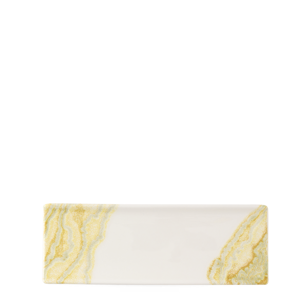 TIDE GOLD OBLONG PLATE 25X9CM BOX 6