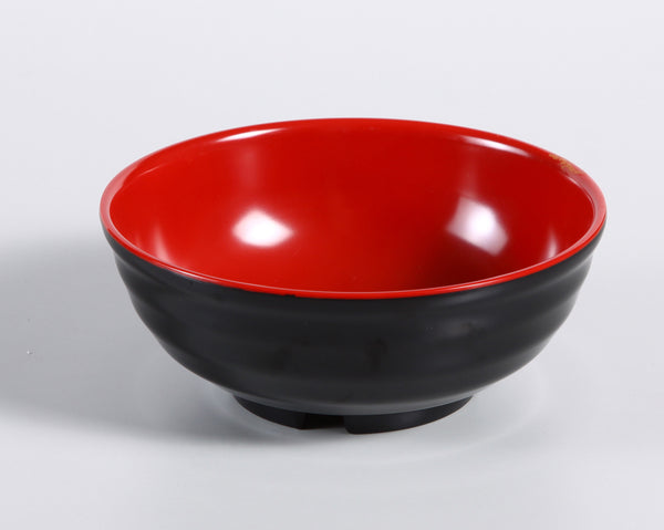 Yanco Black & Red Melamine 8" NOODLE BOWL 46 OZ