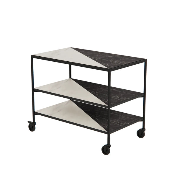 Fare Reversible White and Black Marble 3.1 Trolley