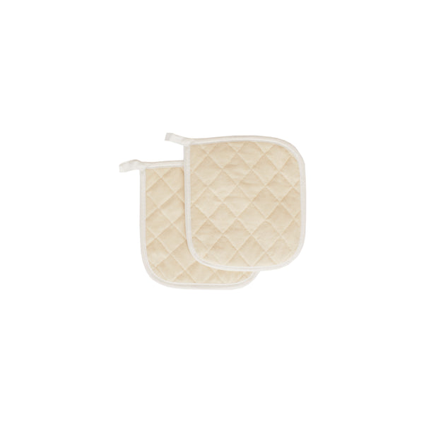 Chef Revival® Potholder, 8" square, protects up to 450°F, 100% terry, beige (must be purchased in case quantities)