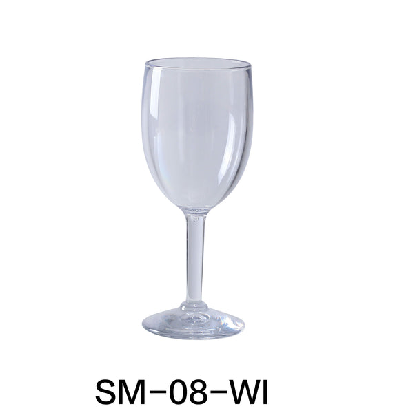 Yanco Stemware Plastic 8 OZ WINE 2 3/4" X 7"