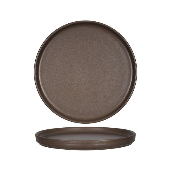 Tuxton Plate Straight Side 8-1/4" Zion Matte Brown