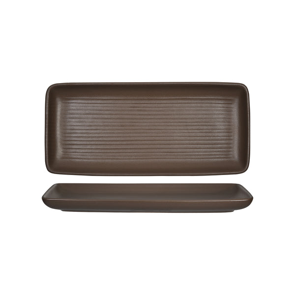 Tuxton Tray 10-7/8" x 5" x 1" Zion Matte Brown